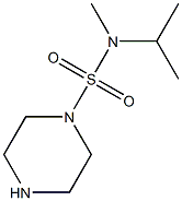 N-methyl-N-(propan-2-yl)piperazine-1-sulfonamide 구조식 이미지