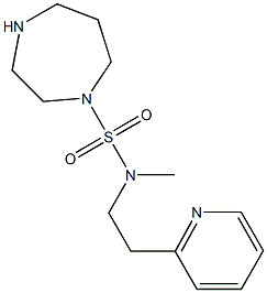 N-methyl-N-[2-(pyridin-2-yl)ethyl]-1,4-diazepane-1-sulfonamide 구조식 이미지