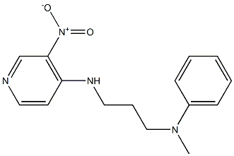 N-methyl-N-{3-[(3-nitropyridin-4-yl)amino]propyl}aniline 구조식 이미지