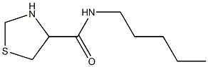 N-pentyl-1,3-thiazolidine-4-carboxamide 구조식 이미지