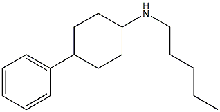 N-pentyl-4-phenylcyclohexan-1-amine 구조식 이미지