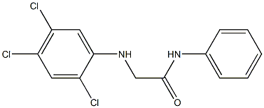 N-phenyl-2-[(2,4,5-trichlorophenyl)amino]acetamide Structure