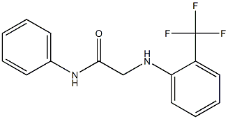 N-phenyl-2-{[2-(trifluoromethyl)phenyl]amino}acetamide 구조식 이미지