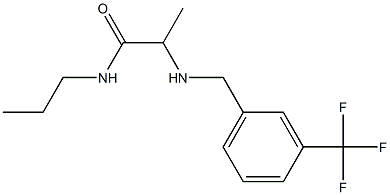 N-propyl-2-({[3-(trifluoromethyl)phenyl]methyl}amino)propanamide 구조식 이미지