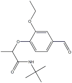 N-tert-butyl-2-(2-ethoxy-4-formylphenoxy)propanamide Structure