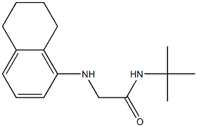 N-tert-butyl-2-(5,6,7,8-tetrahydronaphthalen-1-ylamino)acetamide Structure