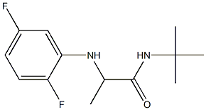 N-tert-butyl-2-[(2,5-difluorophenyl)amino]propanamide Structure