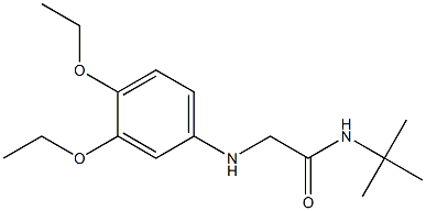 N-tert-butyl-2-[(3,4-diethoxyphenyl)amino]acetamide 구조식 이미지