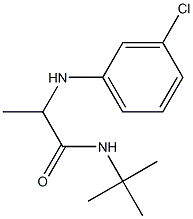 N-tert-butyl-2-[(3-chlorophenyl)amino]propanamide Structure