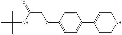 N-tert-butyl-2-[4-(1,2,3,6-tetrahydropyridin-4-yl)phenoxy]acetamide Structure