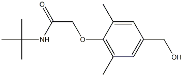 N-tert-butyl-2-[4-(hydroxymethyl)-2,6-dimethylphenoxy]acetamide Structure