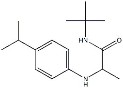 N-tert-butyl-2-{[4-(propan-2-yl)phenyl]amino}propanamide 구조식 이미지