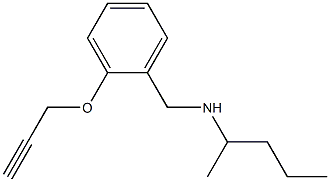 pentan-2-yl({[2-(prop-2-yn-1-yloxy)phenyl]methyl})amine 구조식 이미지