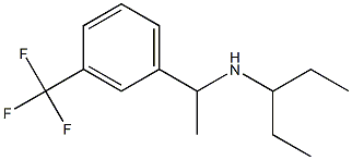 pentan-3-yl({1-[3-(trifluoromethyl)phenyl]ethyl})amine Structure