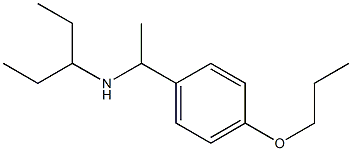 pentan-3-yl[1-(4-propoxyphenyl)ethyl]amine Structure