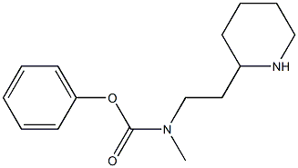 phenyl N-methyl-N-[2-(piperidin-2-yl)ethyl]carbamate Structure