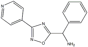phenyl[3-(pyridin-4-yl)-1,2,4-oxadiazol-5-yl]methanamine Structure