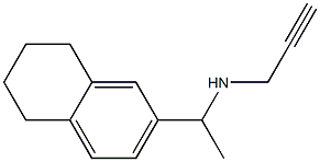 prop-2-yn-1-yl[1-(5,6,7,8-tetrahydronaphthalen-2-yl)ethyl]amine 구조식 이미지