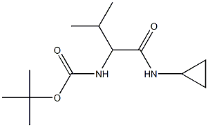 tert-butyl 1-[(cyclopropylamino)carbonyl]-2-methylpropylcarbamate 구조식 이미지