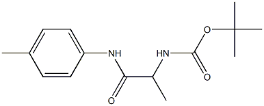 tert-butyl 1-methyl-2-[(4-methylphenyl)amino]-2-oxoethylcarbamate 구조식 이미지