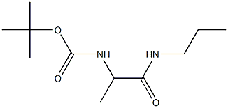 tert-butyl 1-methyl-2-oxo-2-(propylamino)ethylcarbamate 구조식 이미지