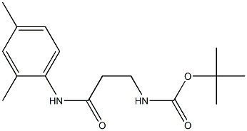tert-butyl 3-[(2,4-dimethylphenyl)amino]-3-oxopropylcarbamate Structure