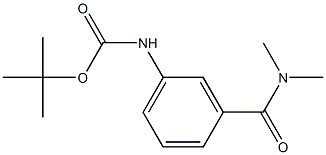 tert-butyl 3-[(dimethylamino)carbonyl]phenylcarbamate 구조식 이미지