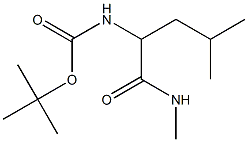 tert-butyl 3-methyl-1-[(methylamino)carbonyl]butylcarbamate Structure