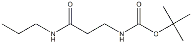 tert-butyl 3-oxo-3-(propylamino)propylcarbamate 구조식 이미지
