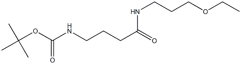 tert-butyl 4-[(3-ethoxypropyl)amino]-4-oxobutylcarbamate 구조식 이미지