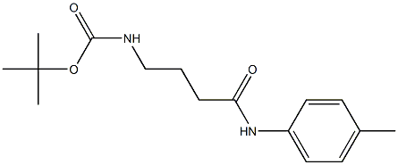 tert-butyl 4-[(4-methylphenyl)amino]-4-oxobutylcarbamate Structure