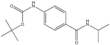 tert-butyl 4-[(isopropylamino)carbonyl]phenylcarbamate 구조식 이미지