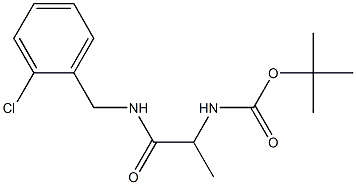 tert-butyl N-(1-{[(2-chlorophenyl)methyl]carbamoyl}ethyl)carbamate 구조식 이미지