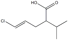 5-Chloro-2-isopropyl-pent-4-enoic acid Structure