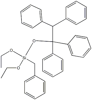 Tetraphenylbenzyltriethoxysilane 구조식 이미지