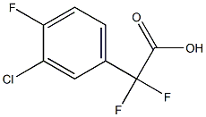 (3-Chloro-4-fluorophenyl)-difluoroacetic acid Structure