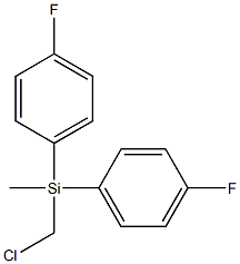 bis(4-fluorophenyl)methyl-(chloromethyl)silicon 구조식 이미지