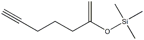 Silane,  trimethyl[(1-methylene-5-hexyn-1-yl)oxy]- 구조식 이미지