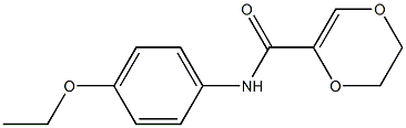 1,4-Dioxin-2-carboxamide,  N-(4-ethoxyphenyl)-5,6-dihydro- 구조식 이미지