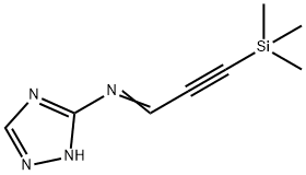 1H-1,2,4-Triazol-5-amine,  N-[3-(trimethylsilyl)-2-propyn-1-ylidene]- 구조식 이미지