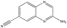 6-Quinoxalinecarbonitrile,  3-amino- Structure