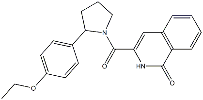 1(2H)-Isoquinolinone,  3-[[2-(4-ethoxyphenyl)-1-pyrrolidinyl]carbonyl]- Structure