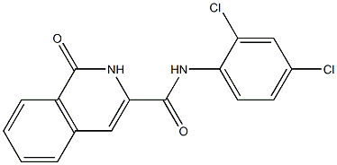 3-Isoquinolinecarboxamide,  N-(2,4-dichlorophenyl)-1,2-dihydro-1-oxo- Structure
