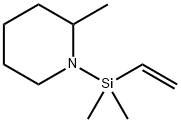 Piperidine,  1-(ethenyldimethylsilyl)-2-methyl- Structure