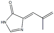 4H-Imidazol-4-one,  3,5-dihydro-5-(2-methyl-2-propen-1-ylidene)- 구조식 이미지