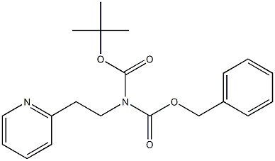 N-BOC-N-CBZ-2-PYRIDIN-2-YL-ETHYLAMINE 구조식 이미지