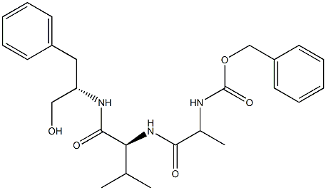benzyl N-[(1S)-1-[[(1S)-1-[[(2S)-1-hydroxy-3-phenyl-propan-2-yl]carbamoyl]-2-methyl-propyl]carbamoyl]ethyl]carbamate Structure
