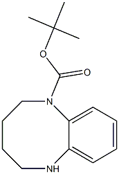 3,4,5,6-Tetrahydro-2H-benzo[b][1,4]diazocine-1-carboxylic acid tert-butyl ester Structure