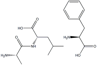 L-ALANYL-L-LEUCINE-L-PHENYLALANINE extrapure 구조식 이미지