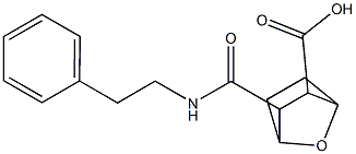 3-{[(2-phenylethyl)amino]carbonyl}-7-oxabicyclo[2.2.1]heptane-2-carboxylic acid 구조식 이미지